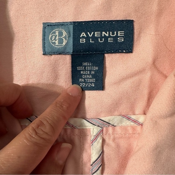 Avenue Blues women's size 22/24 pink lightweight jacket - Picture 3 of 4